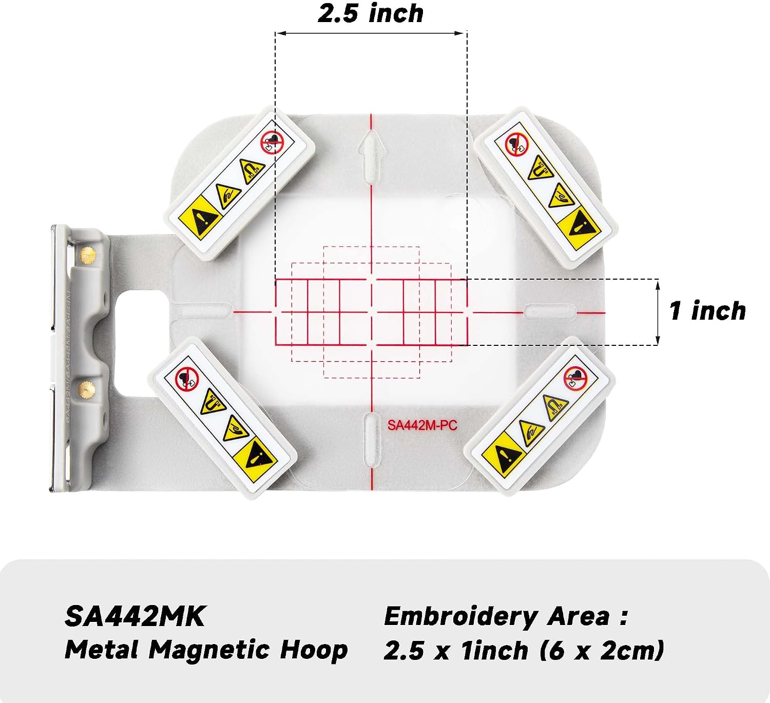 Brewland 4in1 Magnetic Hoop Set for Brother PE800 PE900 SE2000 SE1900 PE770 PE780D SE2100Di NS2750D NS2850D NS1150E NS1250E PE700 Babylock Bloom Ellure Embroidery Machines