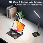 LitONES Lumières de conférence vidéo de bureau pour les réunions de Zoom,Luminaire de bureau informatique avec support de téléphone,Lampe de bureau variable pour le bureau à domicile,Lumière vidéo pour filmer,Enregistrement, Appels vidéo,Webcam