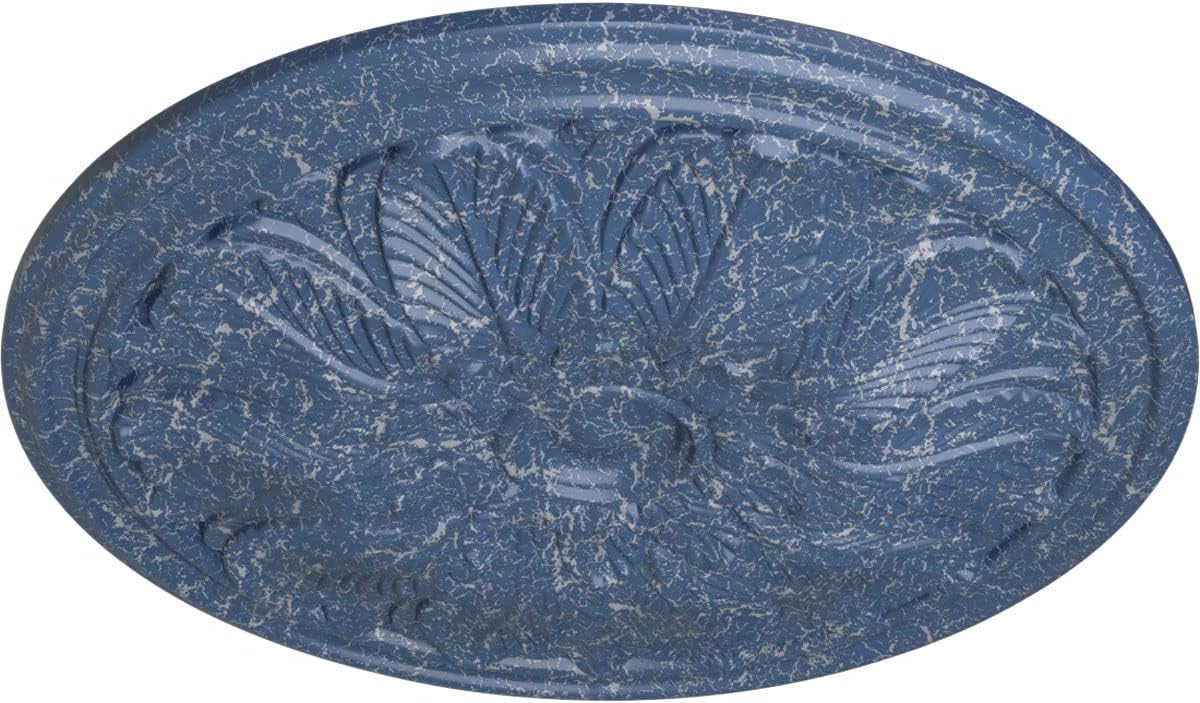 Ekena Millwork CM22BOAMC 22 5/8 OD x 1 3/4 P Bordeaux Ceiling Medallion (fits Canopies up to 3 1/4), Hand-Painted, Americana Crackle