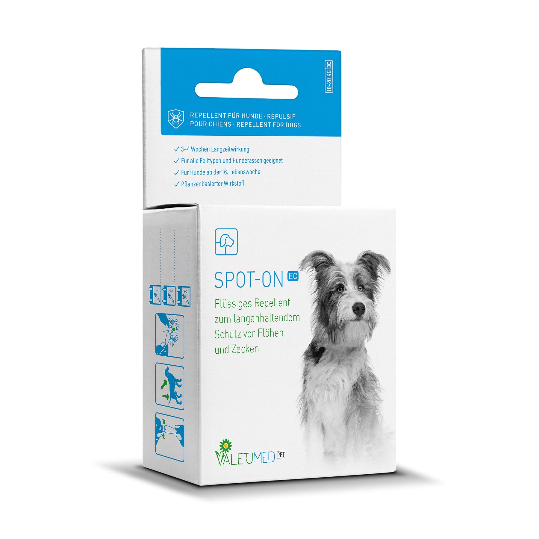 Spot on EC, Größe S (Katze 1-4 kg), Pipette 3 x 0,7 ml, Repellent zum Auftragen auf die Haut gegen Flöhe und Zecken mit bis zu 12 Wochen Langzeitwirkung
