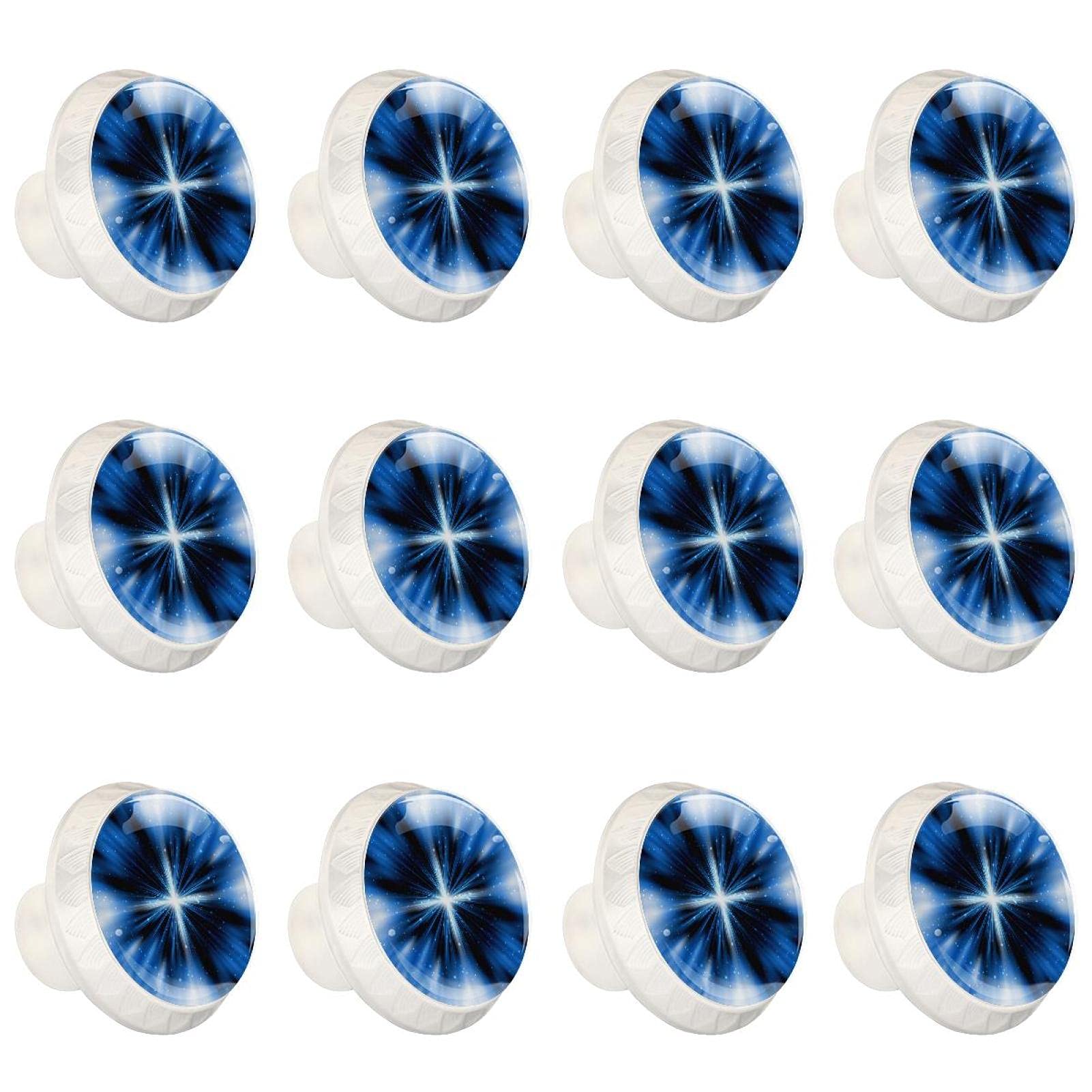 Boutons d'armoires de cuisine poignée de tiroir de placard et commode ronde x12