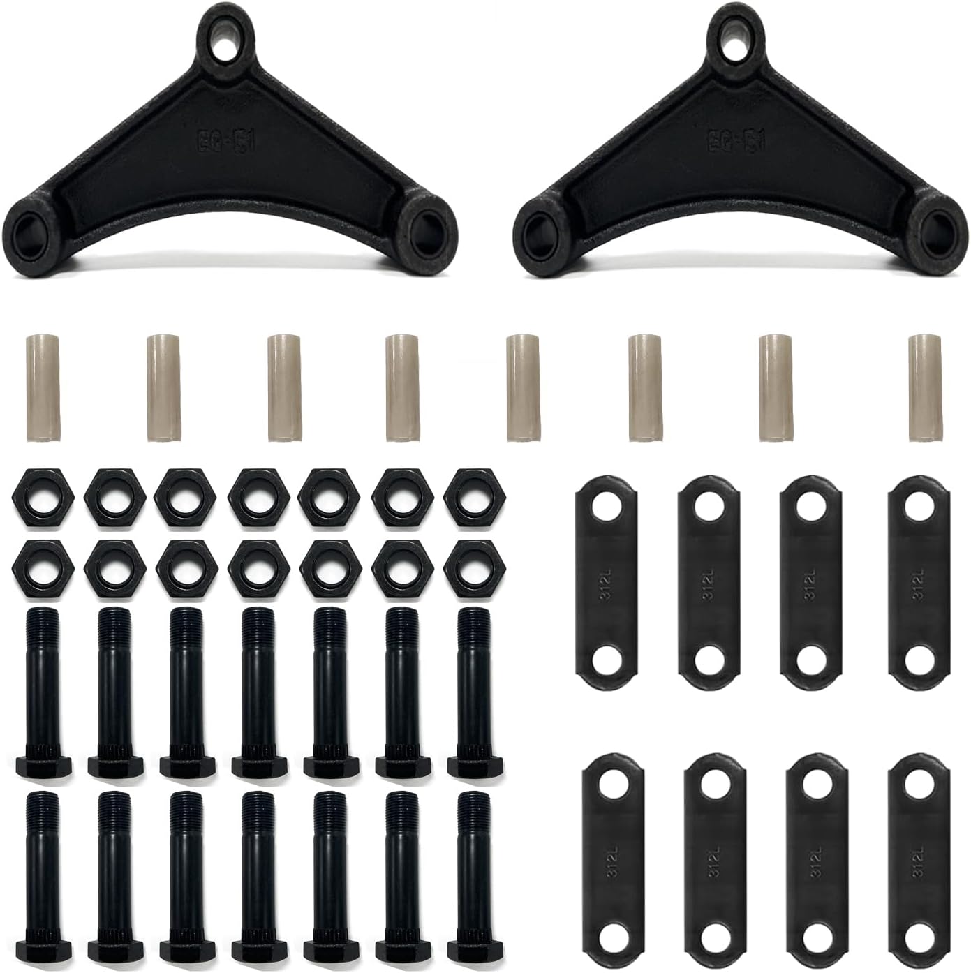 Trailer Shackle Kit,Trailer Axle Shackle Kit for Double Eye Springs,2 Pack Tandem Trailer Shackle Kit for Double Eye Springs (3.5K -5.2K Axles) Trailer Shackle Kit,Trailer Axle Shackle Kit for Double Eye Springs,2 Pack Tandem Trailer Shackle Kit for Double Eye Springs (3.5K -5.2K Axles)