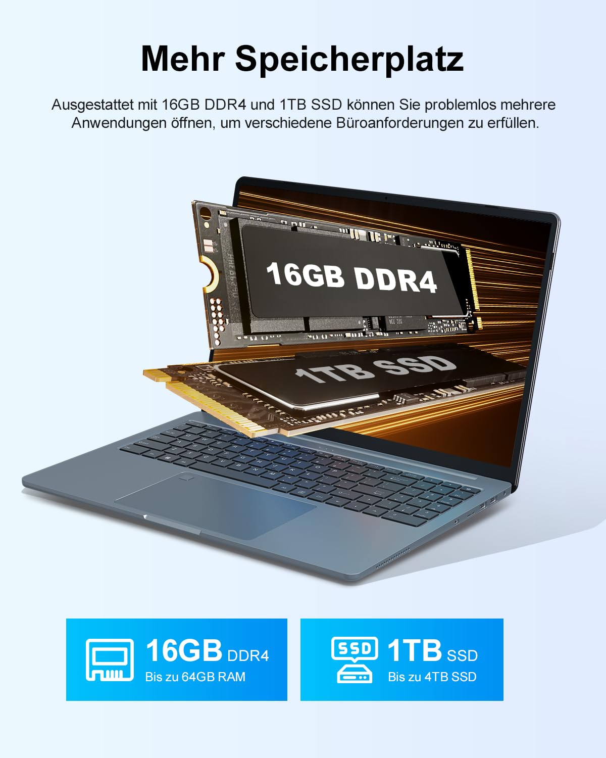 Ninkear N16 Pro - Computer portatile ultra sottile, Core i7 12700H, 16 GB DDR4, SSD da 1 TB, display ultra grande da 16", 2,5 K, WiFi 6 e BT 5.2, connessione Wi-Fi stabile, per lavoro, riunioni e