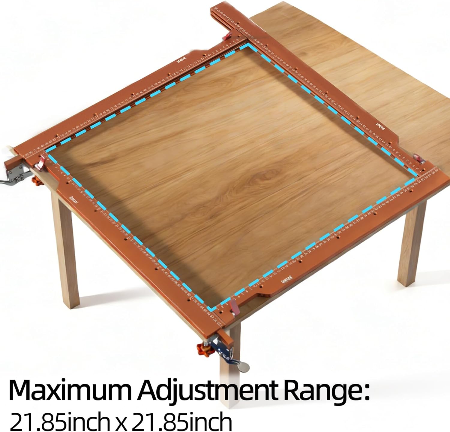 Imbot Adjustable Rectangle Router Jig – Professional Groove Router Jig For Precise Grooving, Square & Rectangular Slots, Mortises, And Panel Molding，Work Up To 21.85” X 21.85”