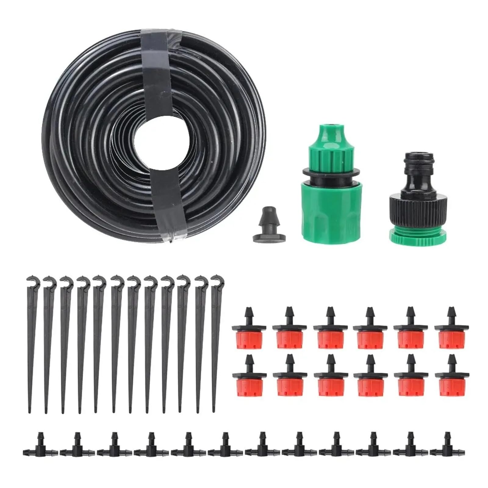 Accessori per Navi Sistema di irrigazione a Goccia Micro da 20 m, irrigazione Automatica Portatile con gocciolatori Regolabili, irrigazione a nebulizzazione Accessori per l'irrigazione