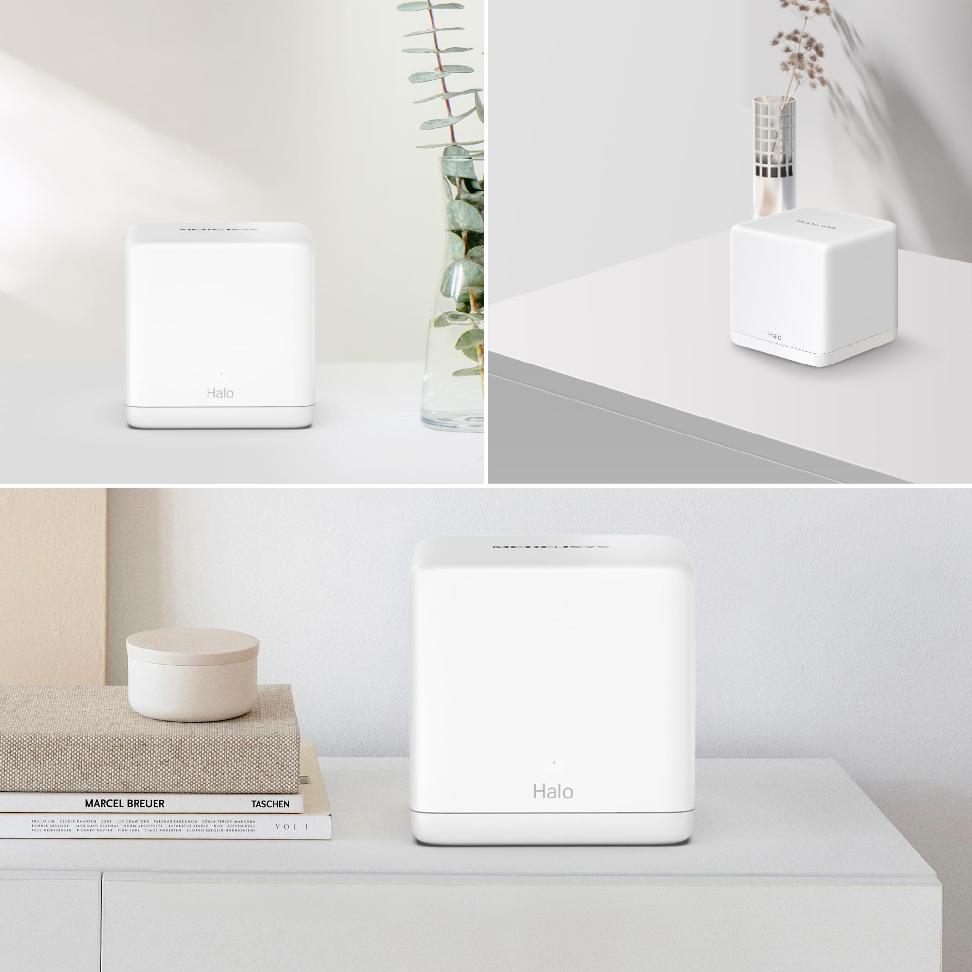 MERCUSYS Système WiFi WiFi 6 AX1500 Mesh WiFi, Couverture jusqu'à 350 m², Connexion de Plus de 100 appareils, Ports Gigabit complets, Wi-FI Double Bande, itinérance Transparente, contrôle Facile par