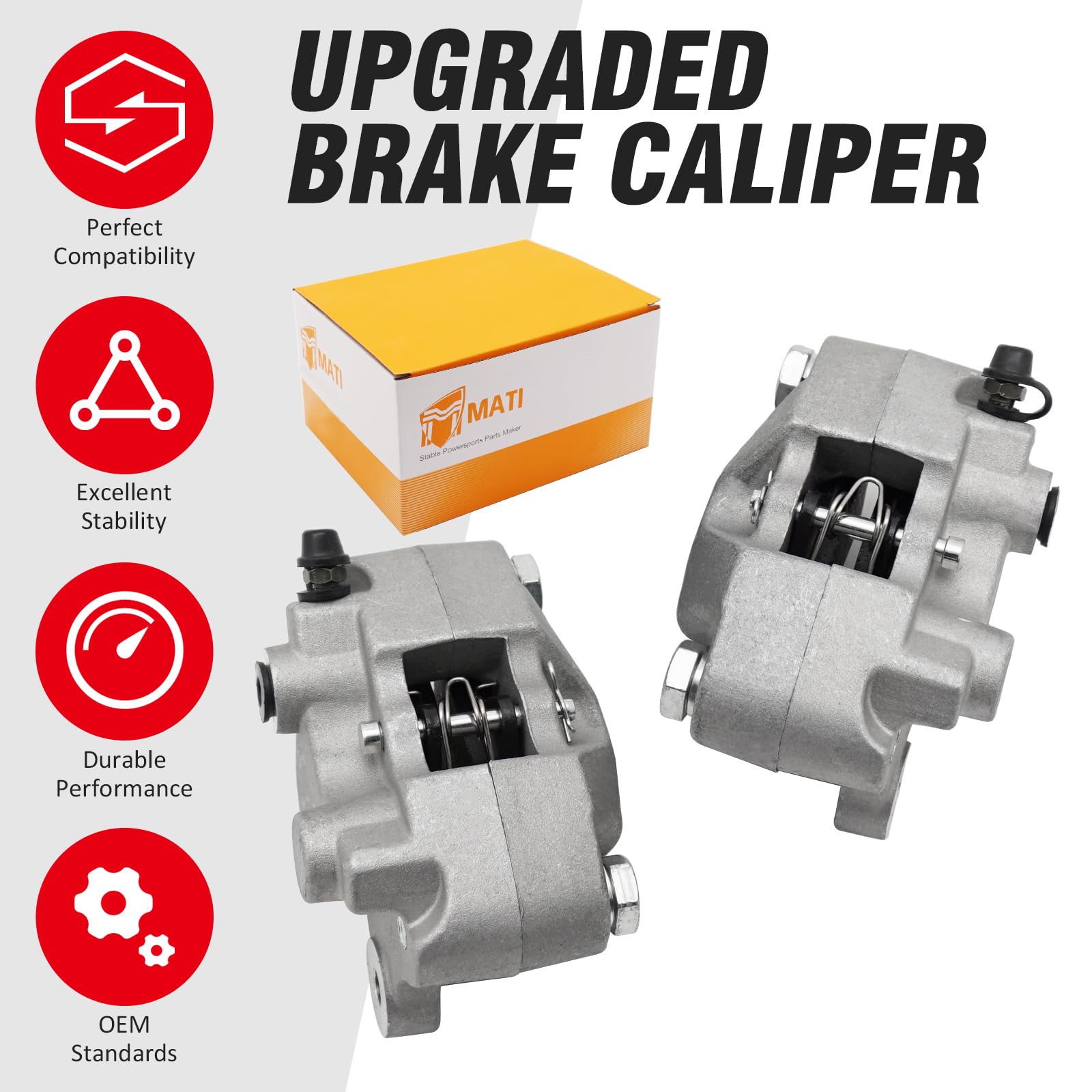 Amazon.com: M MATI Front Left Right Brake Caliper with Pads for