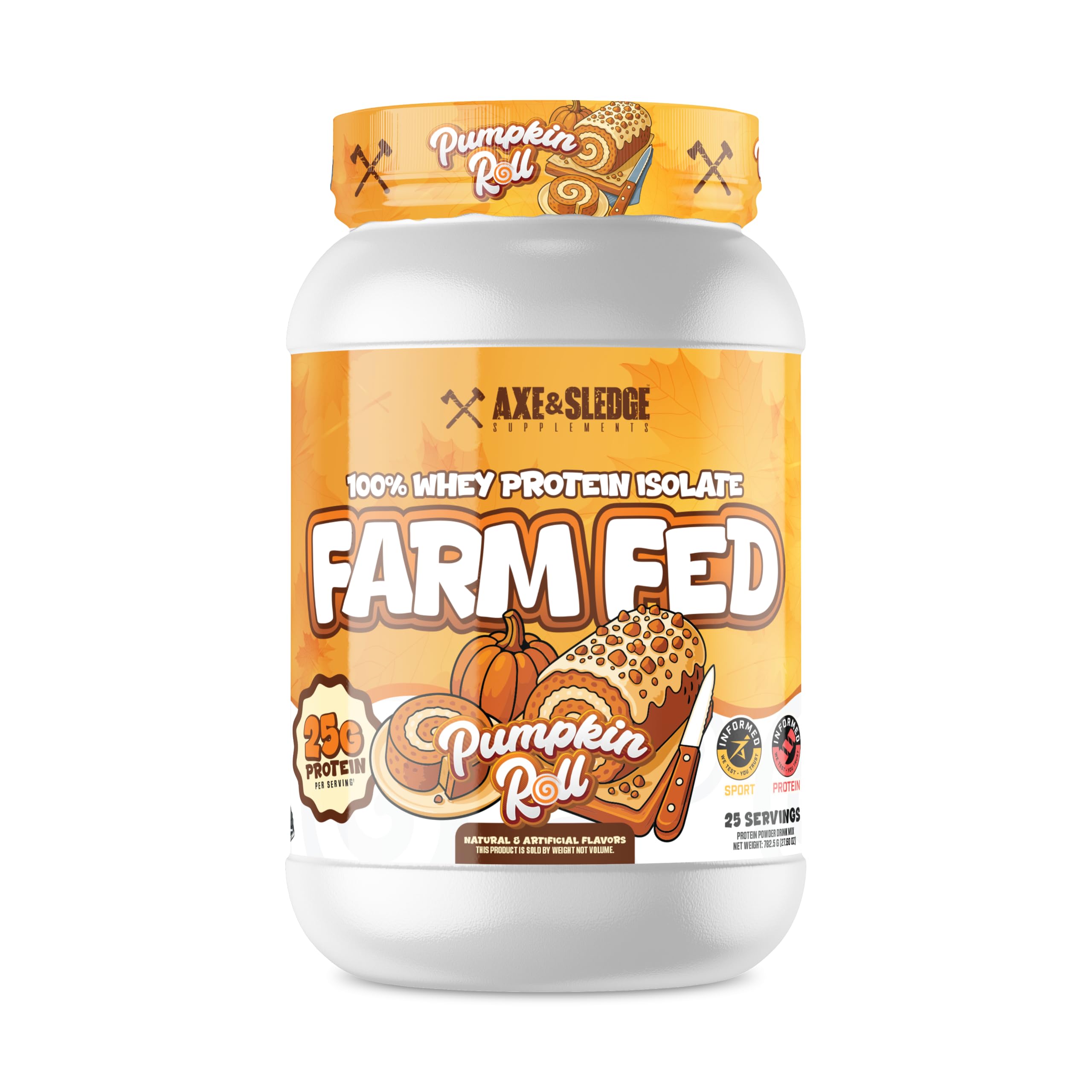 Axe & Sledge Farm Fed 100% Whey Protein Isolate | 25g Protein | Low Carb, Low Sugar, Soy Free, Gluten Free | Protein Powder for Men and Women | Keto | Made in the USA | 28 Servings, Marshmallow Milk — Amazon image 18