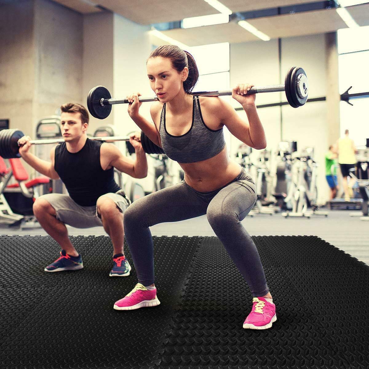 TigerMat | 64 Mat Pack | 12mm Interlocking Lightweight EVA Gym Mat