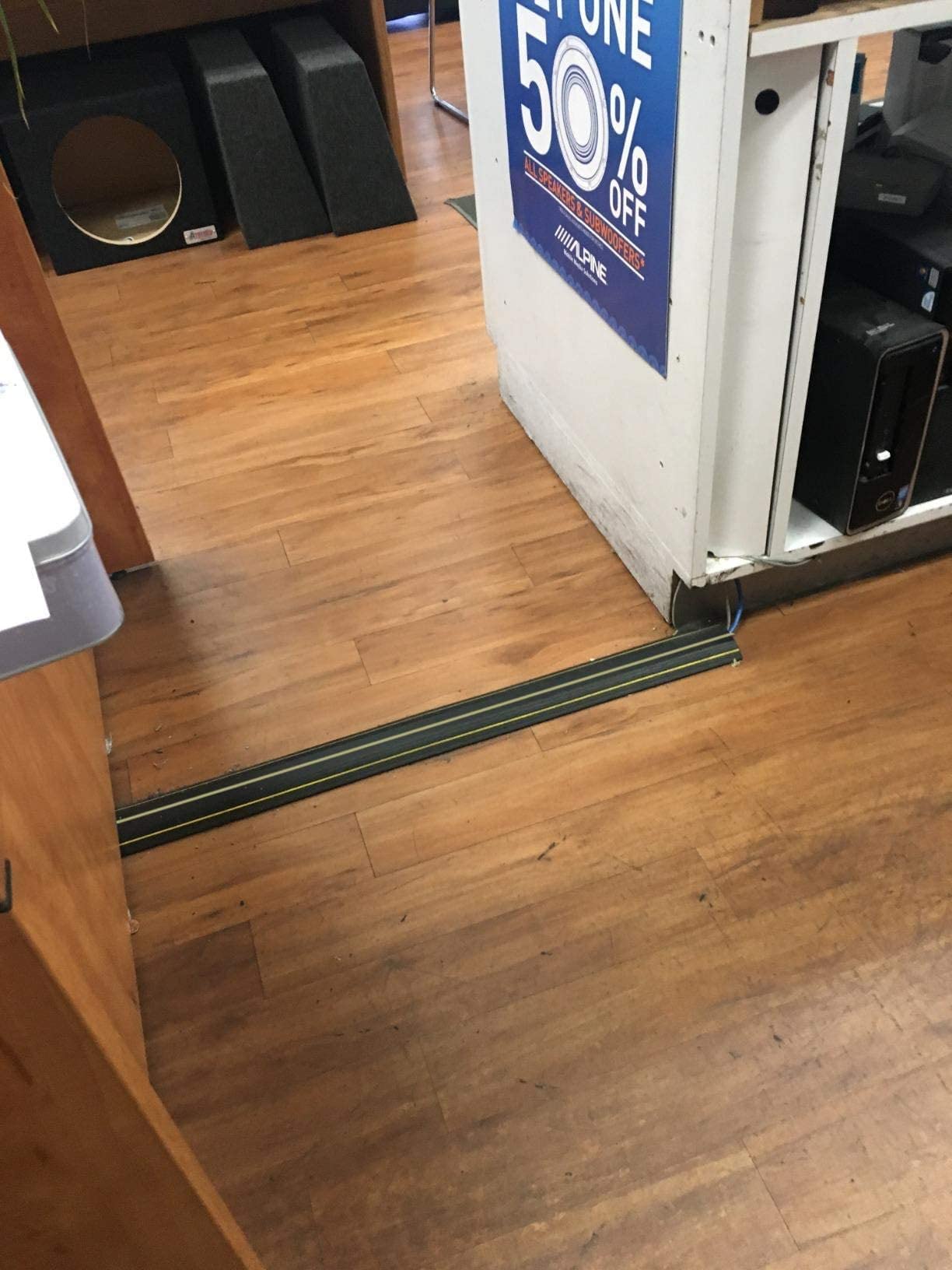 Cable Cover Floor, 10 Ft (3 M) Heavy Duty Cable Floor Protector 3 Cord