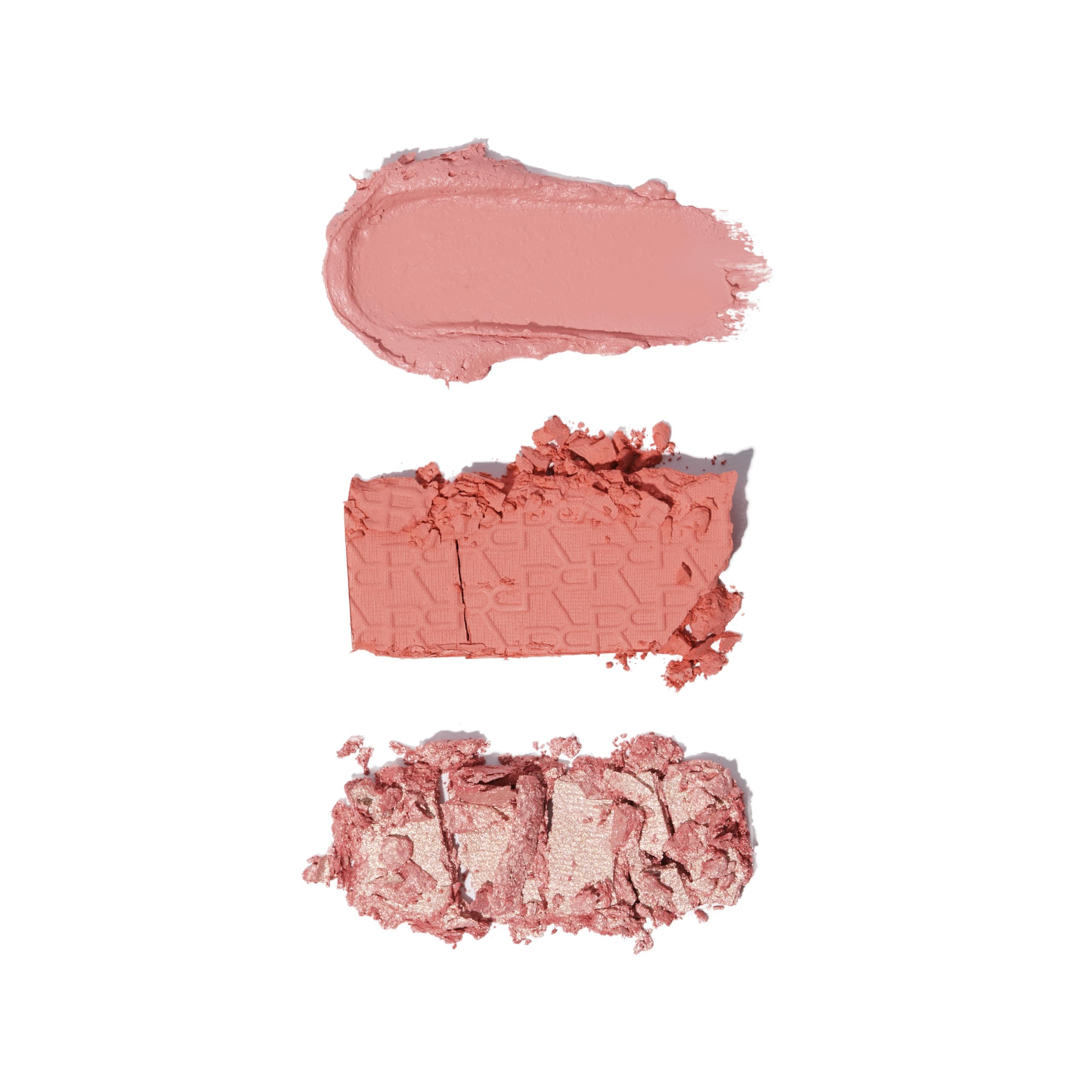 Revolution Palette Blush Icon, kremowy i tłoczony puder, silnie pigmentowany, paleta twarzy, wegańska i nieokrutna na zwierzętach, 3 kolory, Authentic Peach