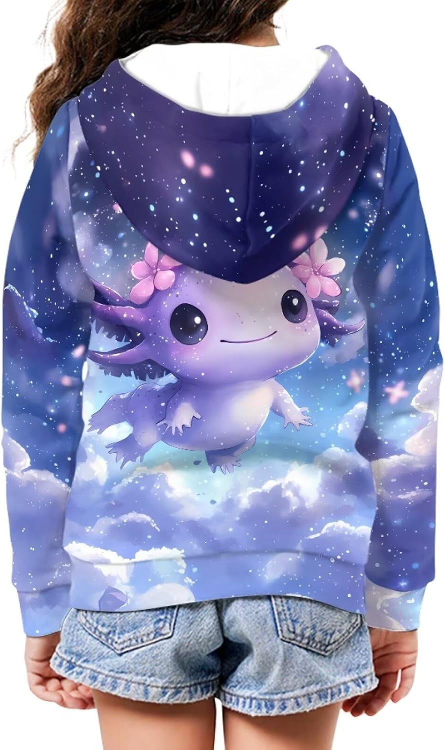 Girls Zip Up Hoodies with Pockets Kids Cute Long Sleeve Sweatshirts for School/Home/Sports 6-16Y - Image 3