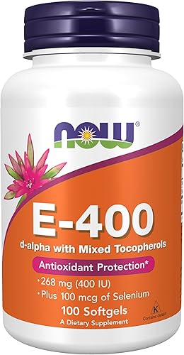 Vitamina Now E-400 IU MT, 100 cápsulas blandas