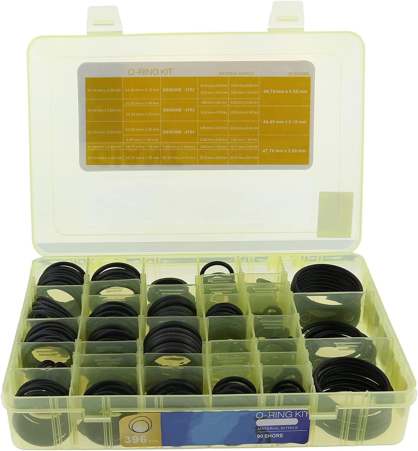 ZTUOAUMA 4C-4782 270-1528 O-Ring Fitting Kit with 580PCS 32 Sizes O-Rings Replace CAT Durometer Nitrile SAE Stor & Orfs 61/62 Fittings for Caterpillar Excavators Heavy Hydraulic Equipment