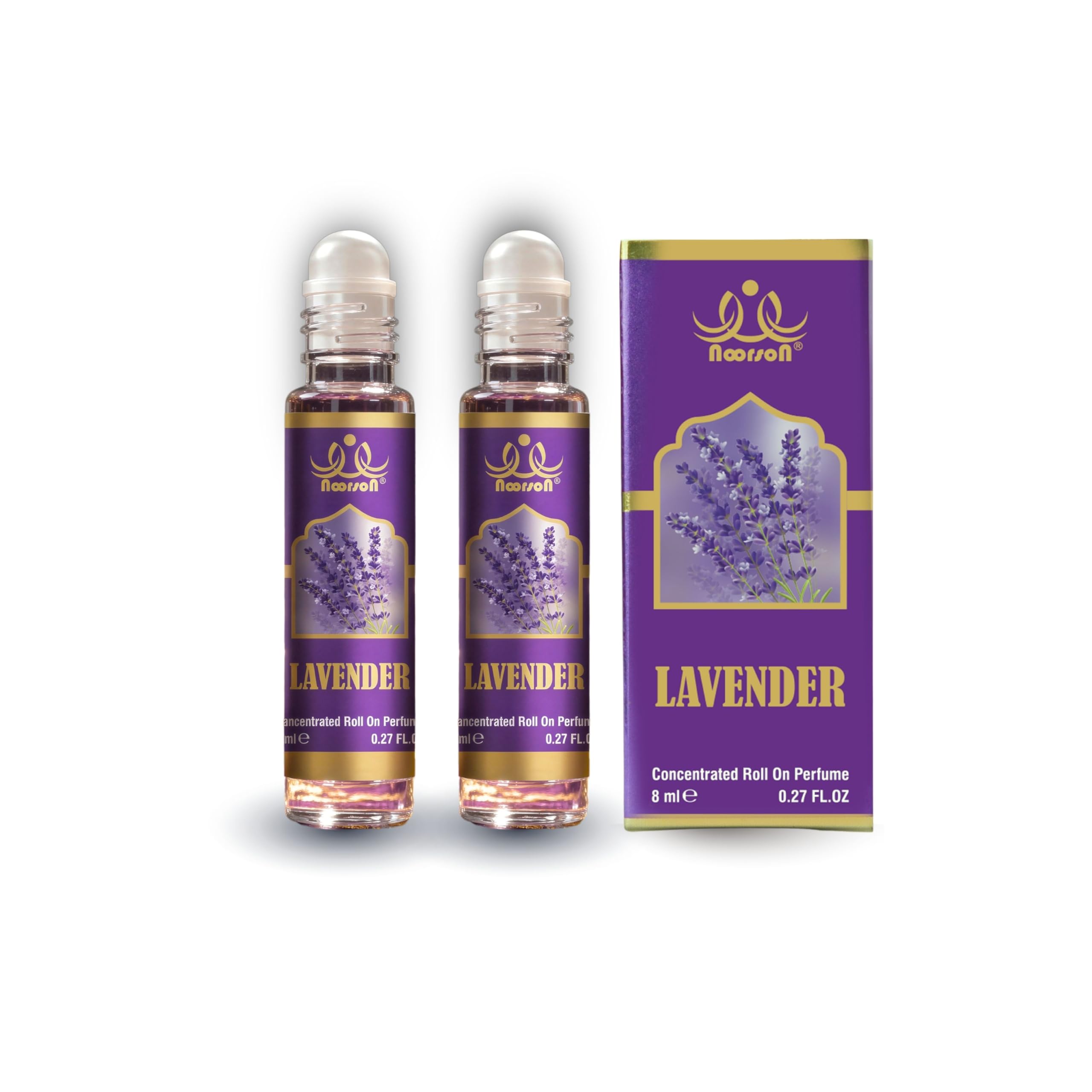 Lavender Attar Perfume for Men & Women | Pure & Long-Lasting Natural Fragrance | Non-Alcoholic Herbal Roll-On Ittar | Pack of 2 (8ml Each)-image-27