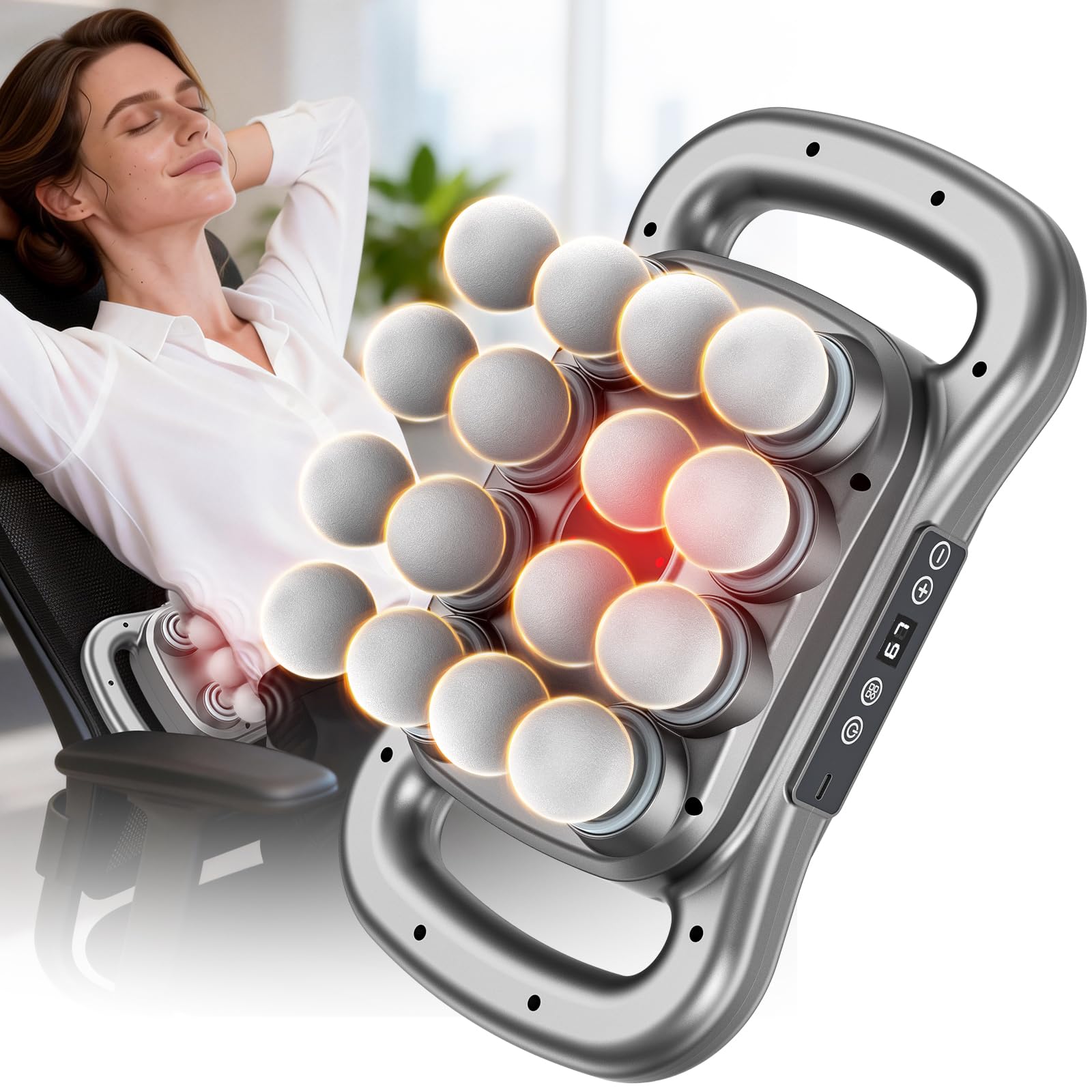 Photo 1 of TenSine 16 Head Massage Gun Set,Deep Tissue Percussion Massager with 9 Modes & 9 Levels,Electric Massage Tools for Back/Neck/Shoulder/Waist/Arm/Hand/Leg/Foot/Full Body Muscle Massager Gun Pain Relief