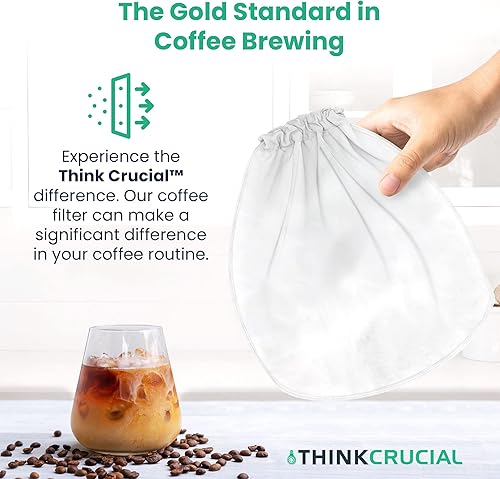 Miniatura 4 de Think Crucial Bolsa coladora de repuesto compatible con Toddy Cold Brew System 5 galones cerveceras comerciales, lavable y reutilizable (paquete de