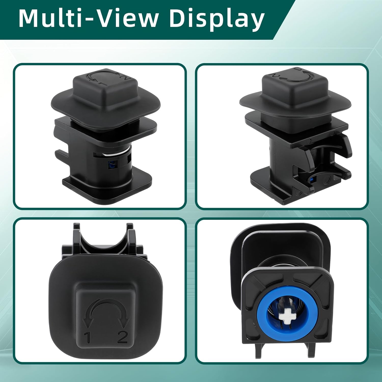 AUTOKAY 2 Keys Complete Lock Set Fits for Ford Transit Connect Bonnet Fuel Door Lock 4425134