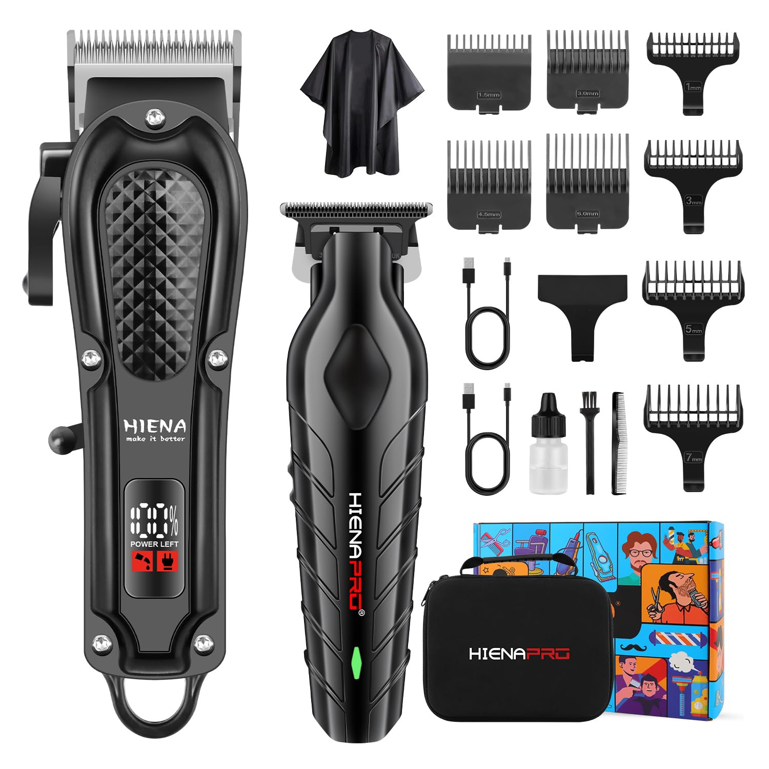 Amazon.com: HIENA Pro fessional - Juego de cortadora de pelo y kit Amazon.com: HIENA Pro fessional - Juego de cortadora de pelo y kit