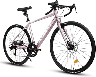 20 Inch 700C Road Bike, 16-Speed Outdoor Bike Disc Brakes, Light Weight Aluminum Frame,Racing Bike City Commuting Road Bicycle L Size for Men Women