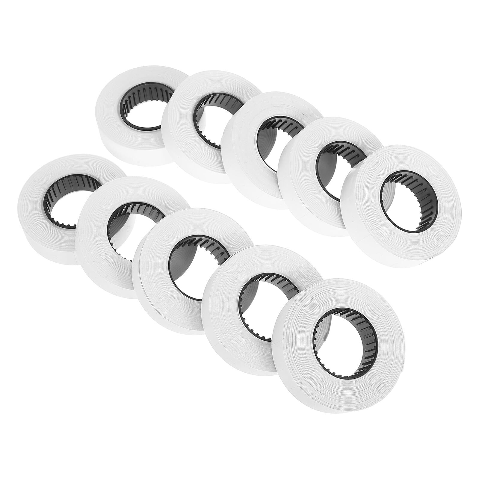 30 Rouleaux Étiquettes Prix Blanches pour Pistolet Étiqueteuse Série 6600 - Accessoires Papier Autocollant pour Marquage Prix Étiquettes par Rouleau Lot pour Organisation et