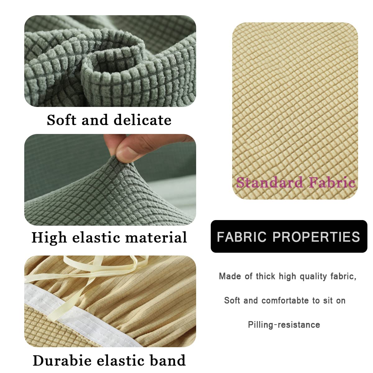 Funda elástica para silla de bañera, fundas para silla de club jacquard, fundas para sillón, funda antideslizante para silla de comedor, sala de estar, oficina y recepción (verde té)