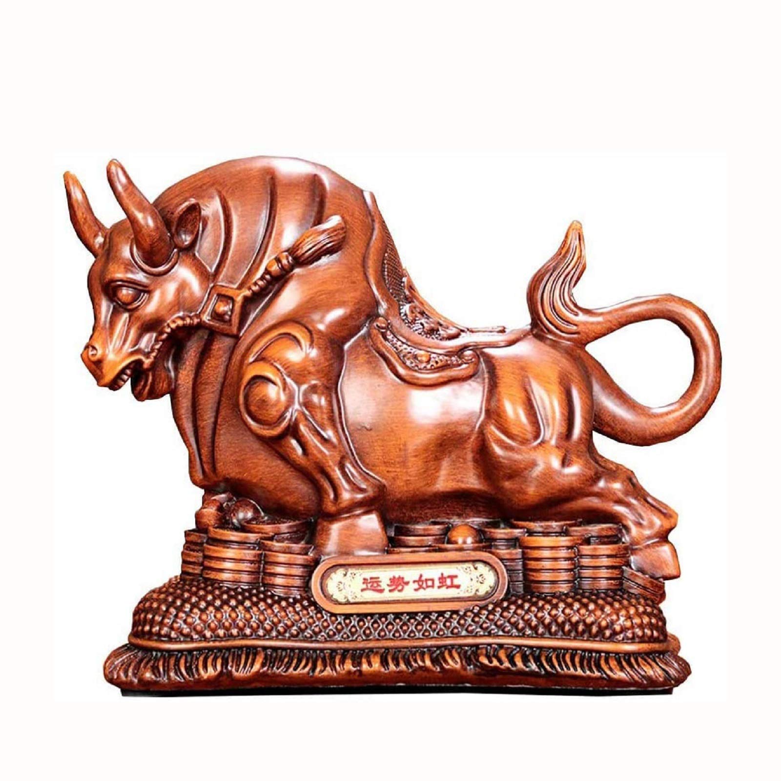 Figurines de taureau Feng Shui décoration maison pour attirer bonne chance