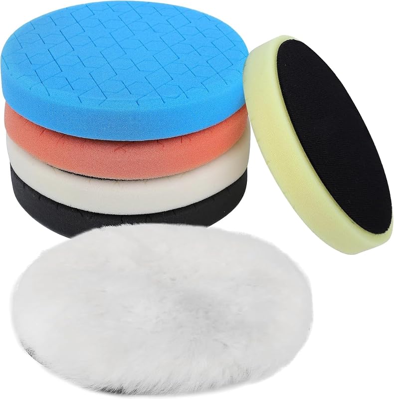 Kit IPELY com 6 boinas de polimento de 165 mm para base de 150 mm