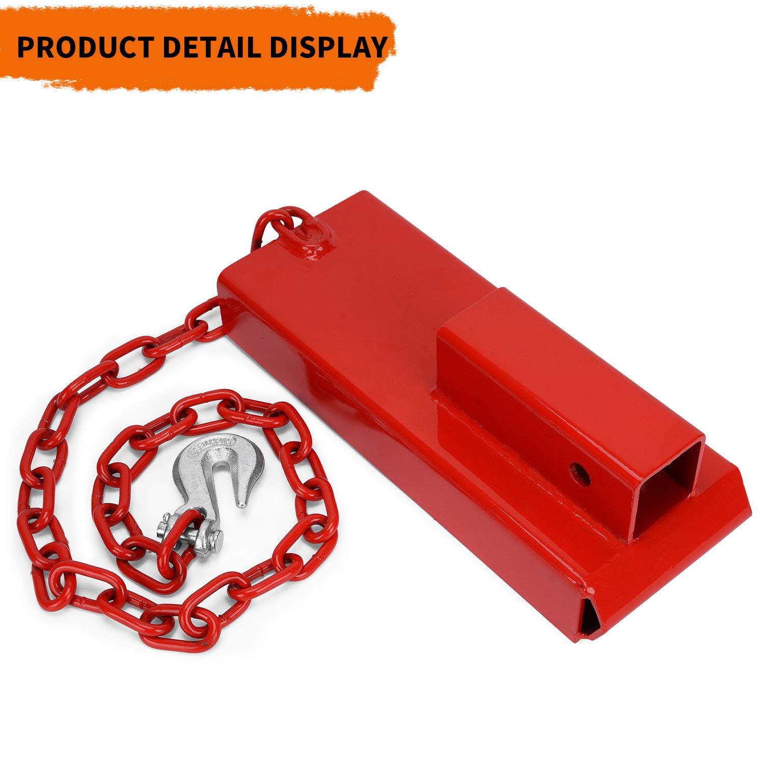 YINTATECH Forklift Hitch Receiver 2” Insert Pallet Forks Trailer Towing