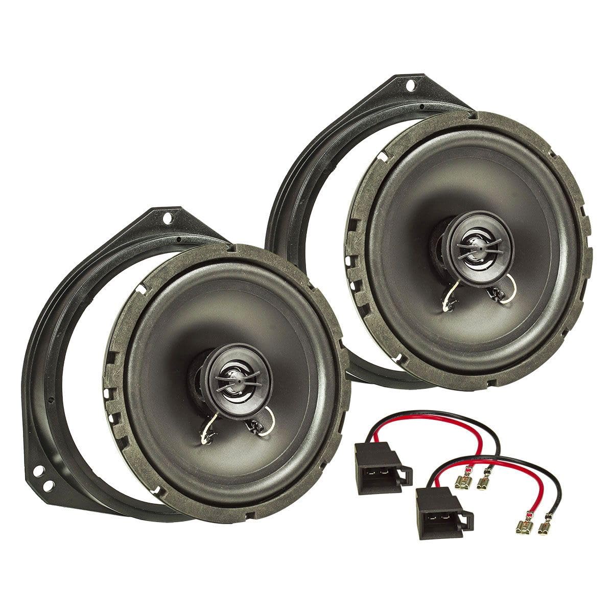 tomzz Audio 4039-000 Kit de instalación de Altavoces Compatible con Opel Corsa B C Tigra Vivaro Renault Traffic Sistema coaxial de 165 mm TA16.5-Pro