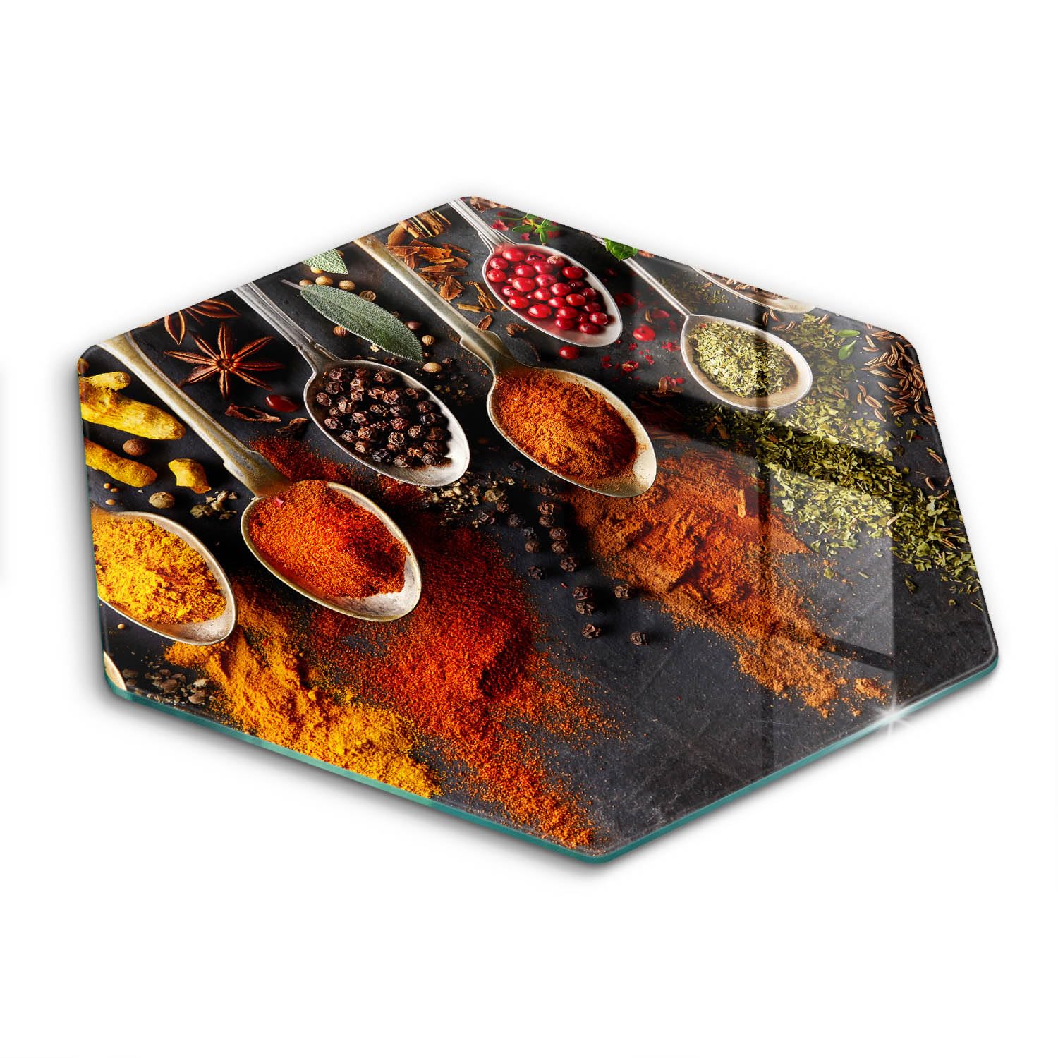 Plaque induction protection verre 40cm accessoire cuisine hectogonal