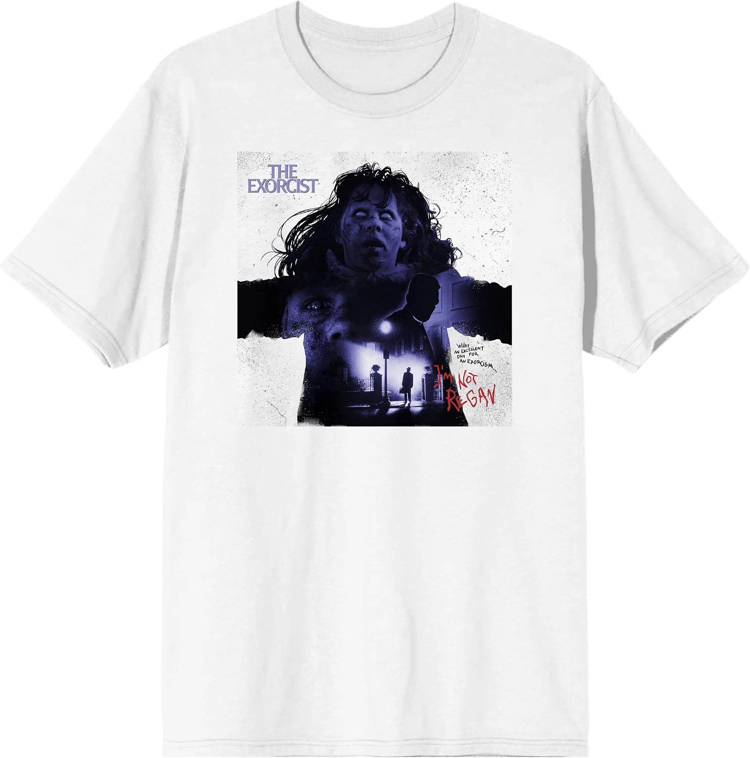 The Exorcist I'm Not Regan Excellent Day for an Exorcism Men's White T-Shirt