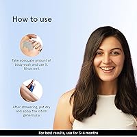 Vista 5 de Metrol Be Bodywise - Gel de baño con ácido salicílico al 1%, 12.7 fl oz con esponja vegetal y loción de ácido láctico al 5% de 6.8 fl oz