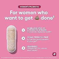 Vista 4 de Physician's Choice Probióticos - Equilibrio de PH, Digestivo, UT y Salud Femenina - 50 mil millones de UFC - 6 cepas únicas para mujeres