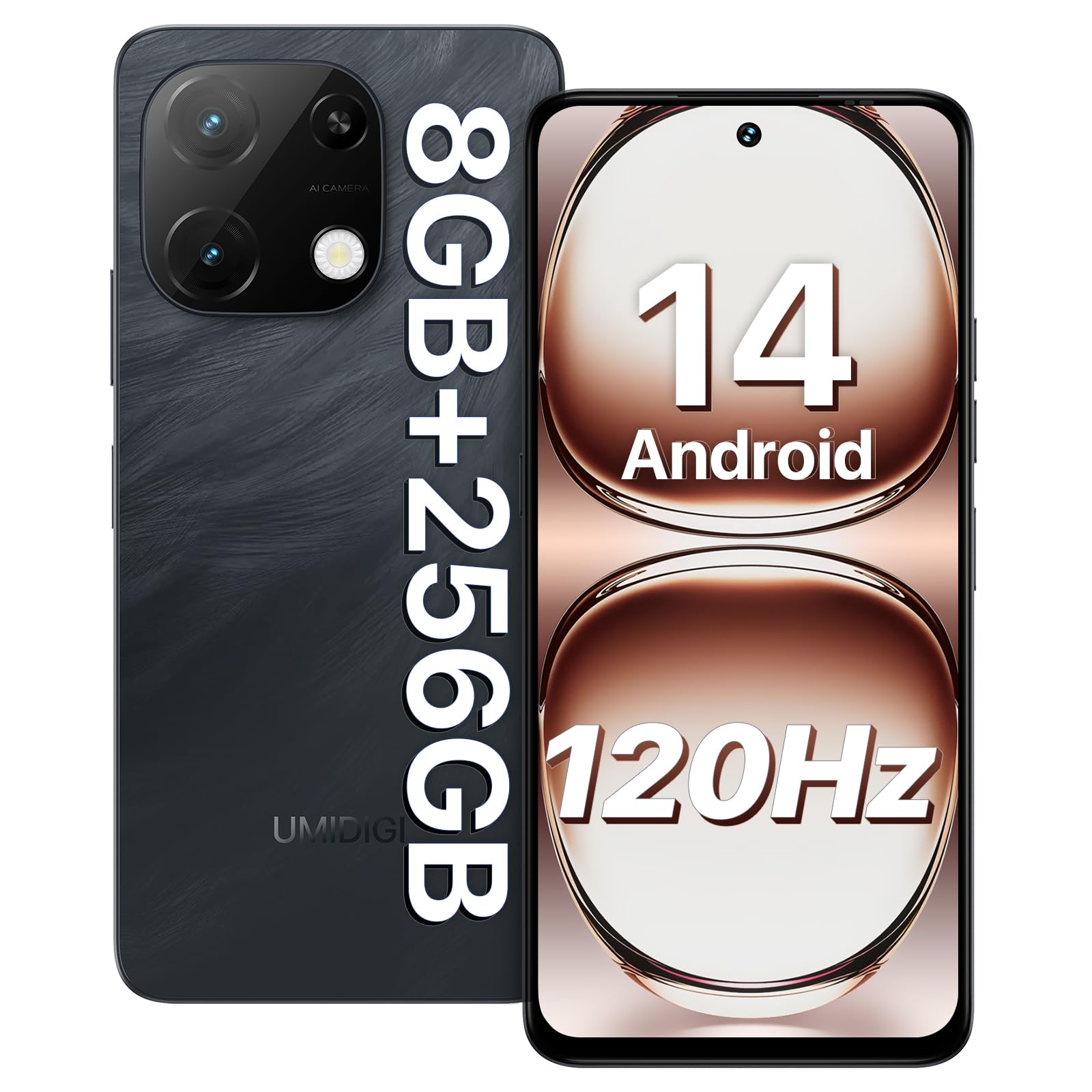 umidiggi android smartphone 14 8 44 gb 256gb 1tb tf phone 120hz
