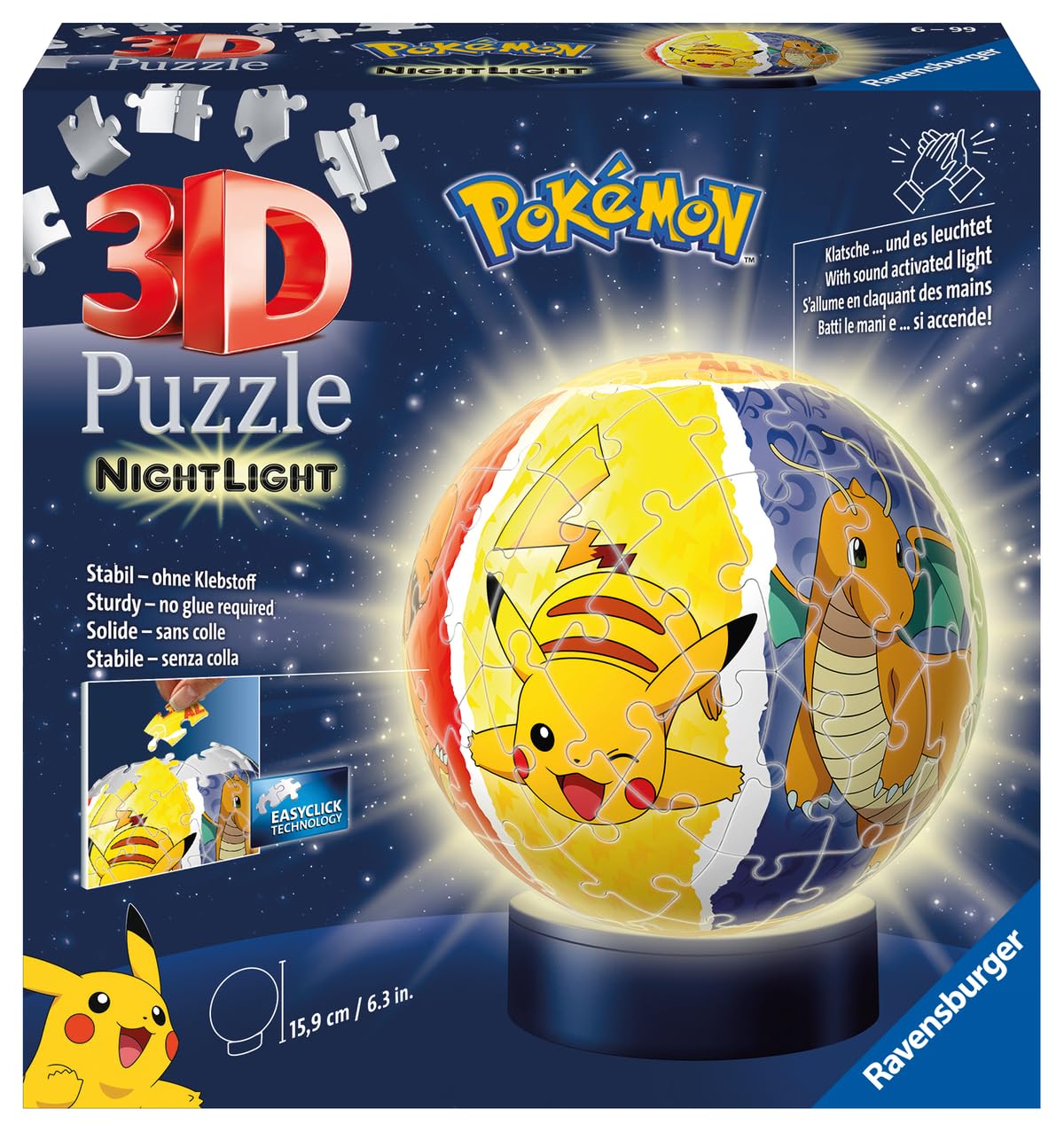 Amazon | Ravensburger 3D Puzzle 11547 - Nachtlicht Puzzle-Ball