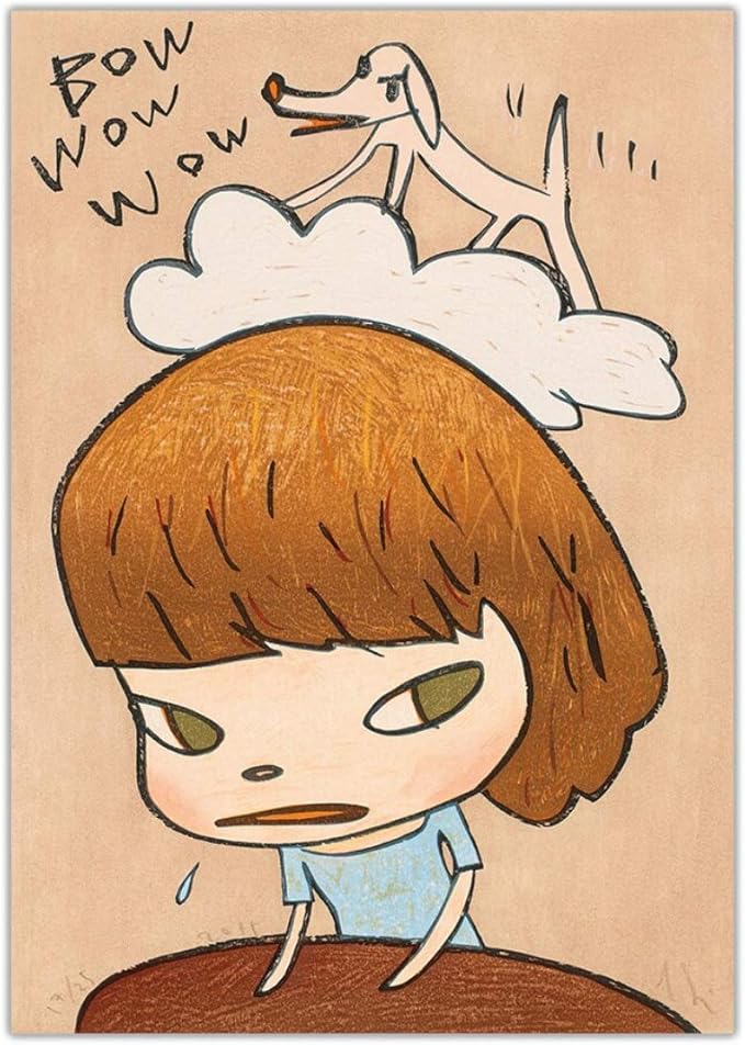 楽天市場楽天市場奈良美智 『Miss Sprig 春少女』ポスター Yoshitomo