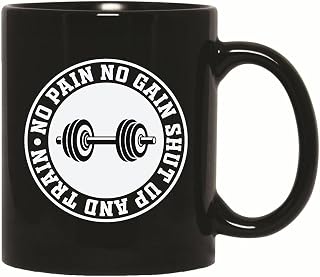 Bodybuilding Lifting Training Gifts for Gym Fitness Fans 11oz 15oz Black Coffee Mug