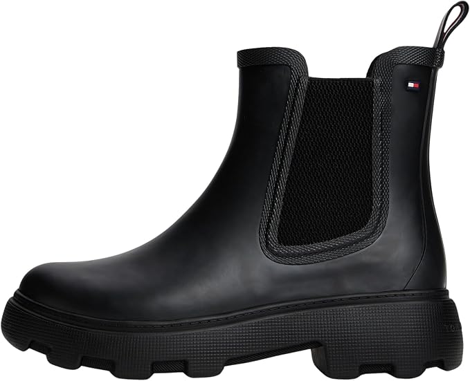 Tommy Hilfiger Flag Ankle Rainboot Warm Lining Fw0fw08974 womens Rainboots