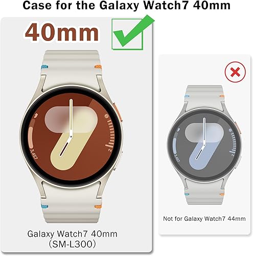 Miniatura 10 de Paquete de 12 Protector de pantalla de reloj compatible con Samsung Galaxy Watch 6 de 1.732 pulgadas (1.732 in), funda protectora de TPU suave
