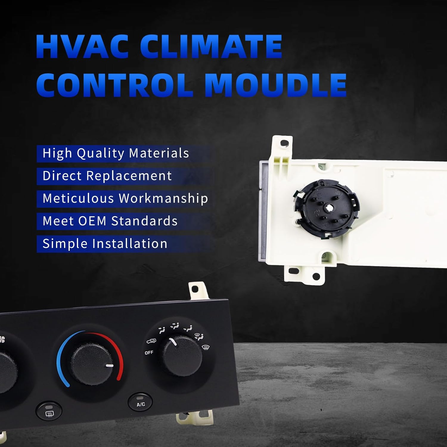 599-226 HVAC Climate Control Module Heater Control Panel Air Conditioning Compatible with Jeep Grand Cherokee 2002 2003 2004