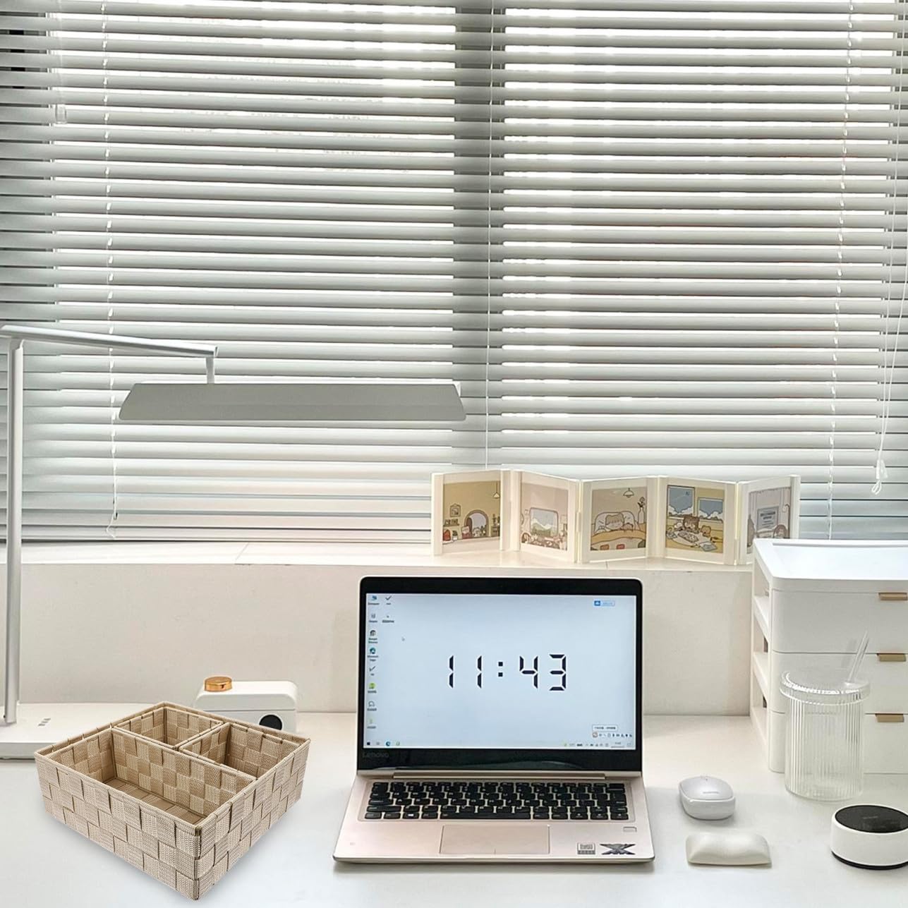 Desktop Organizer 4 Stück aus Nylon und Eisen Aufbewahrungsbox