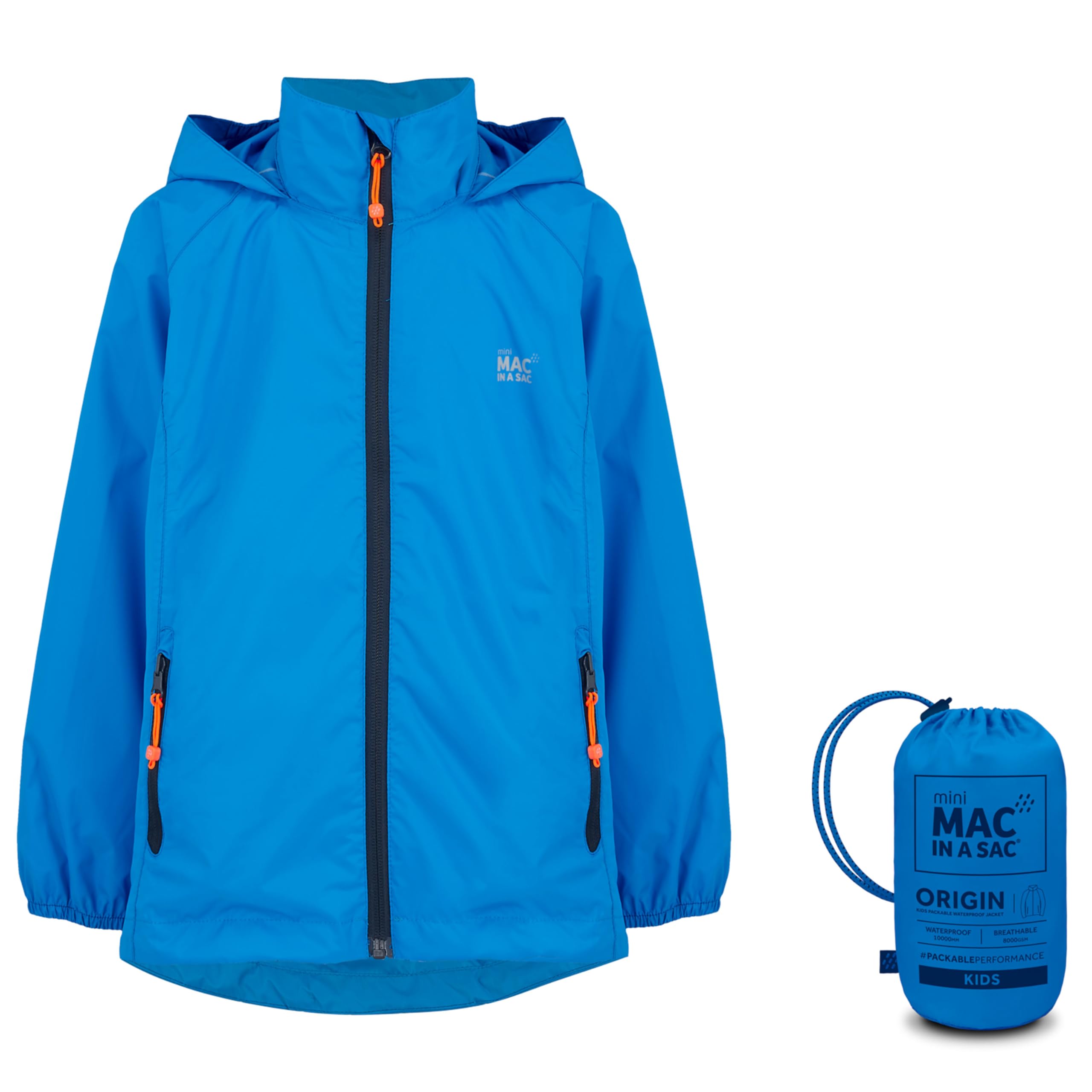 Veste imperméable pliable coupe-vent imperméable mixte enfant coupe pluie - 8