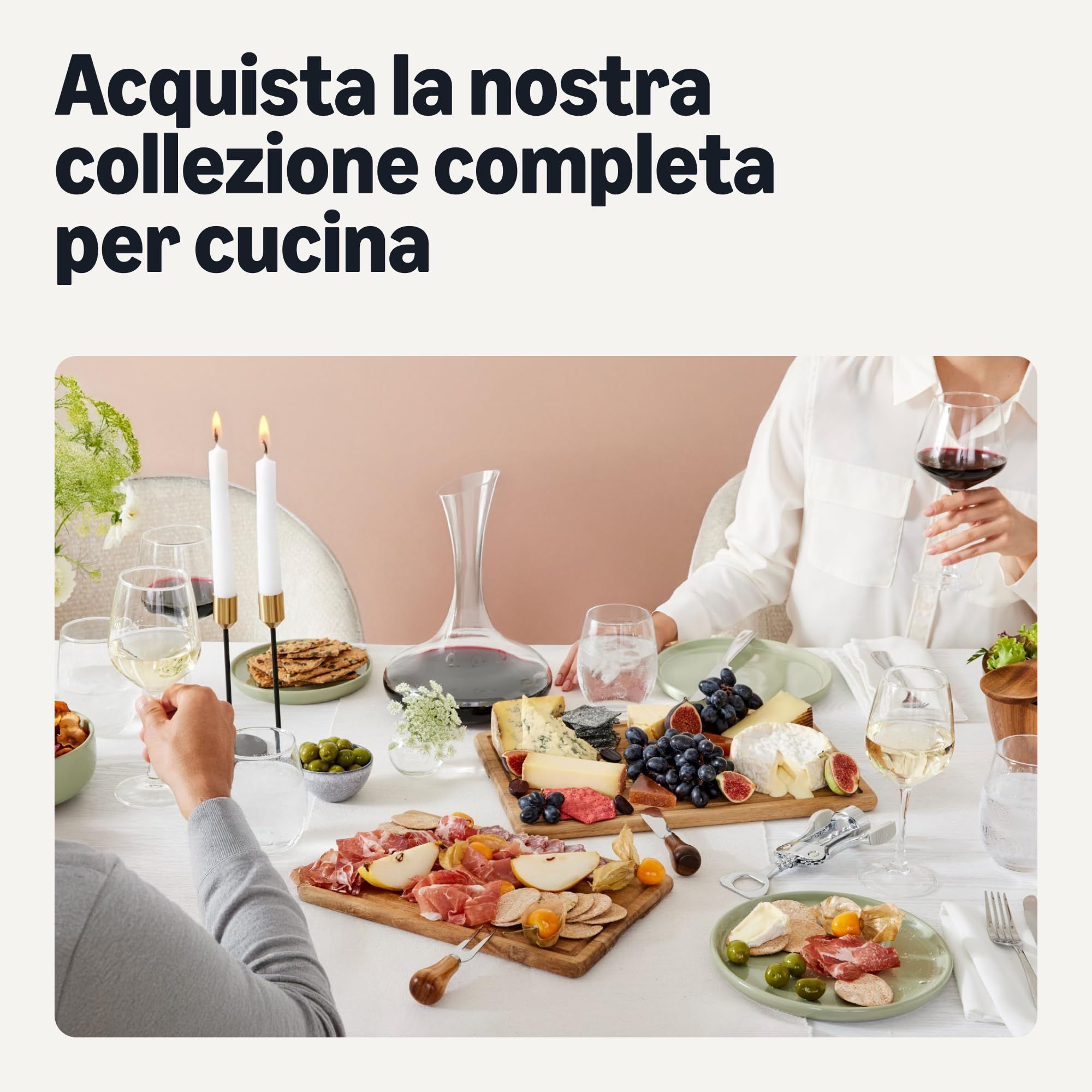Amazon Basics Bicchieri da Vino Bianco con Stelo, Set da 6 pezzi, 355ml, Lavabili in Lavastoviglie