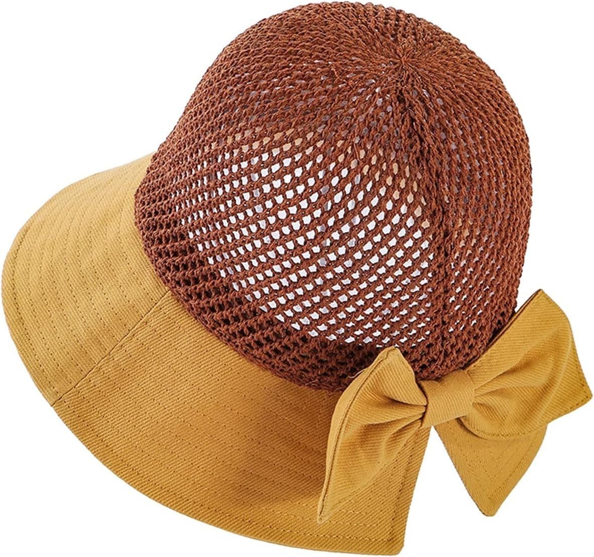 Women Beach Sun Hat with Bow,Wide Brim Bucket Hat, UV Protection Summer Outdoor Cap for Fishing, Gardening, Hiking, Camping, Travel-picture-21