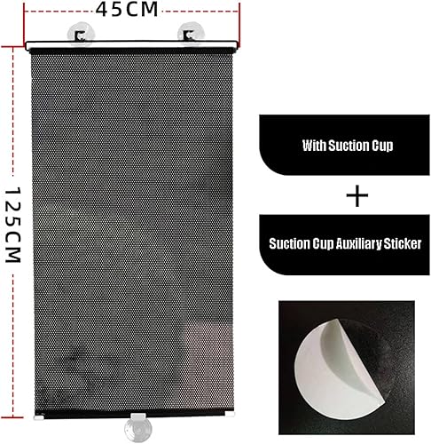 Miniatura 8 de Persiana enrollable telescópica para interiores, con ventosas, aislamiento térmico, anti-UV, para apartamento, dormitorio, sala de estar, oficina, 4
