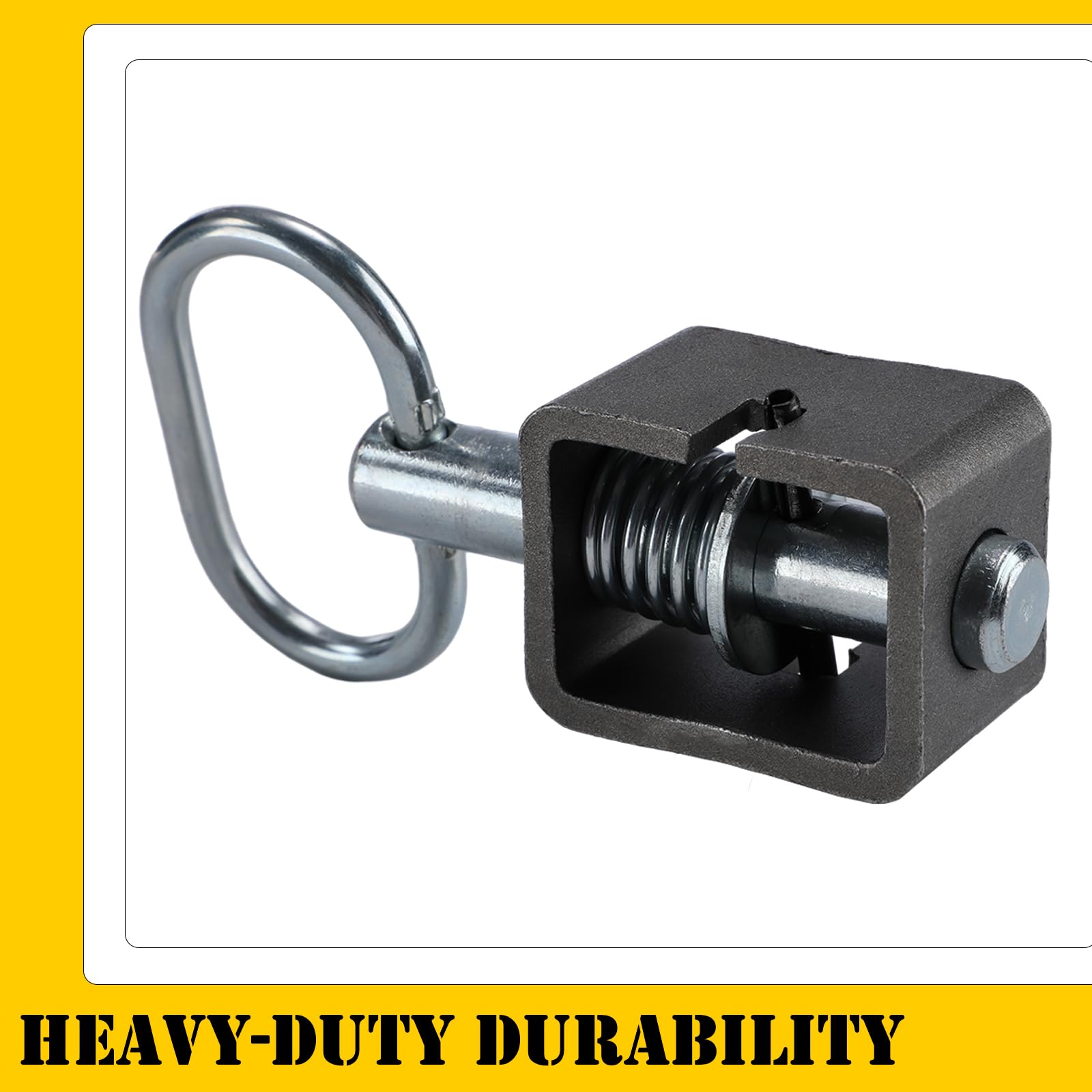 Farm Gate Latch For Metal Tube Gate Weld-On Spring Latch Assembly 5/8" Durable Steel Trailer Gate Lock Pack... Trailer Latch - Foto 13