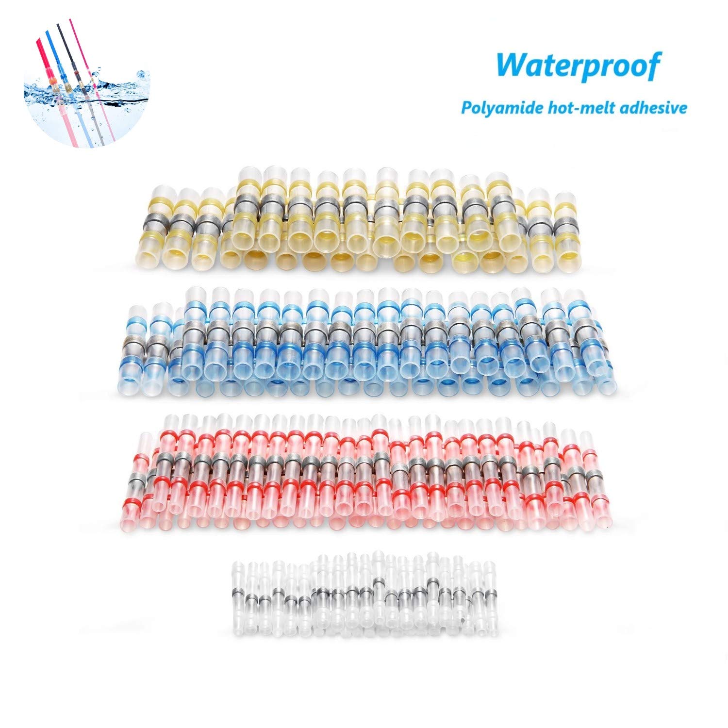 Buу 2 gеt 3 Wirepal 120PCS Solder Seal Wire Connectors - Waterproof Heat Shrink Butt Connectors - Electrical Wire Terminals - Marine Insulated Butt Splices
