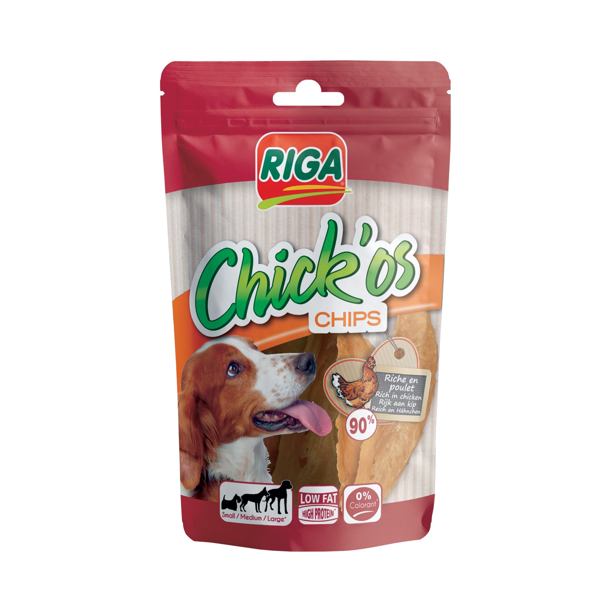Friandises chien Chick'Os Chips pour récompense de promenade