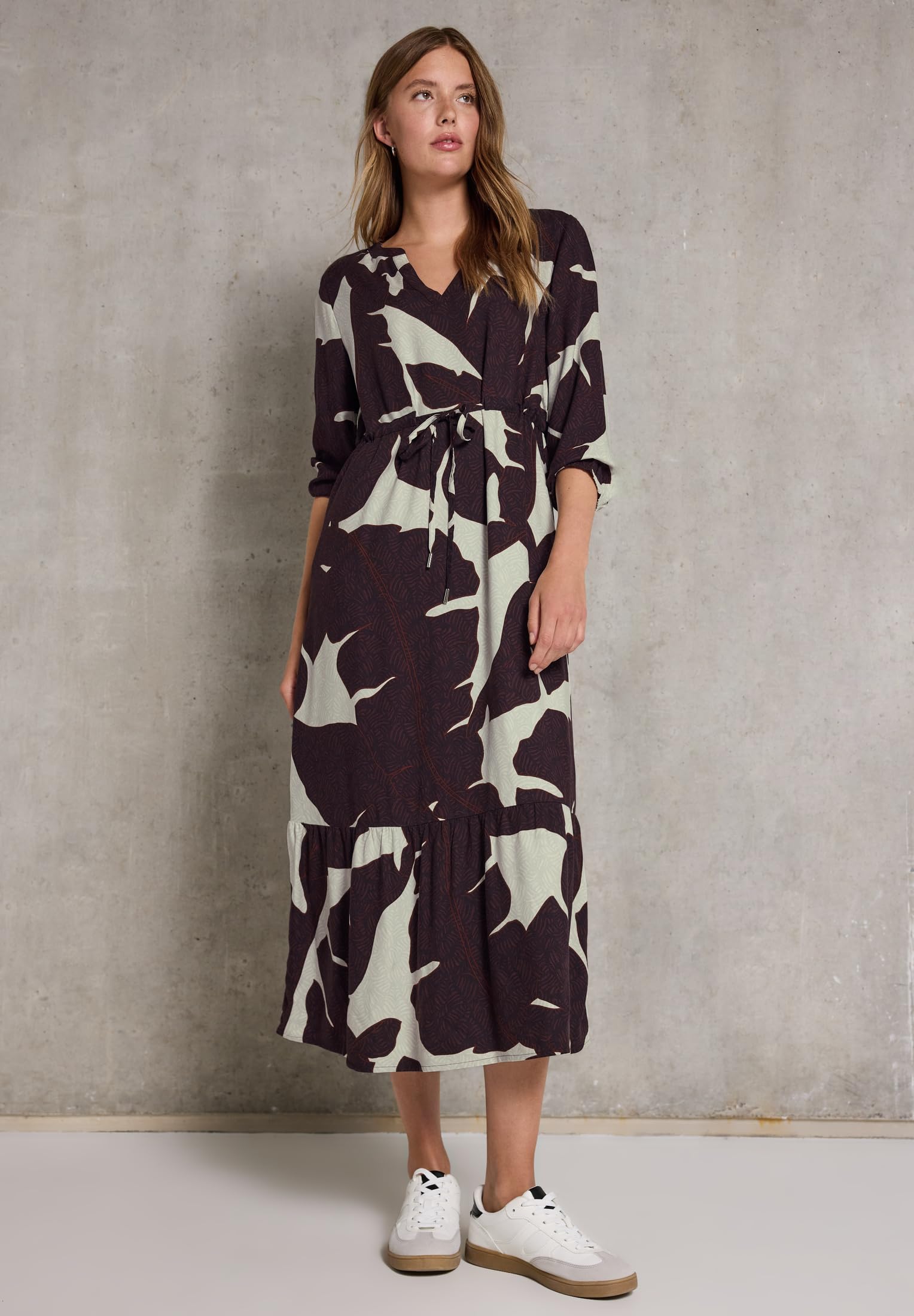 Street One Studio Damen Gemustertes Maxi-Kleid